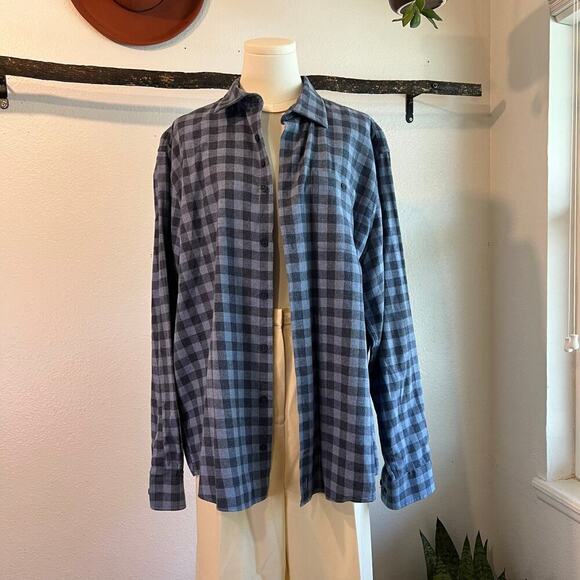 Johnnie-O Brian Blue Hangin Out Long Sleeve Button Down Shirt Men's Size XL - Picture 2 of 13